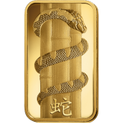 1oz Pamp Suisse Lunar Snake Gold Bar (FrontA)